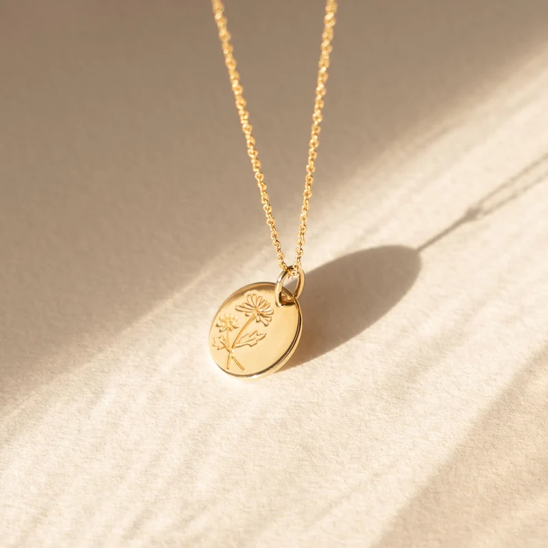 Violet Hamden Venus 925 Sterling Zilveren Gold Plated Ketting met Geboortebloem VH340025-JUN