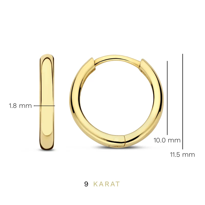 Beloro Jewels La Rinascente Camilla 9 karaat oorringen BO360064