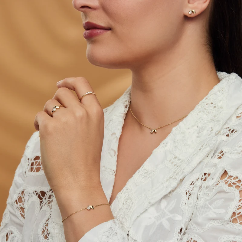 Beloro Jewels Monte Napoleone Natalia 9 karaat oorknoppen BO360019