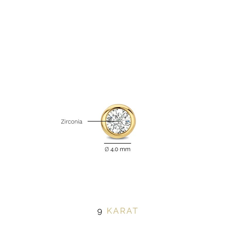Beloro Jewels Monte Napoleone Lucilla 9 karaat oorknoppen BO360012