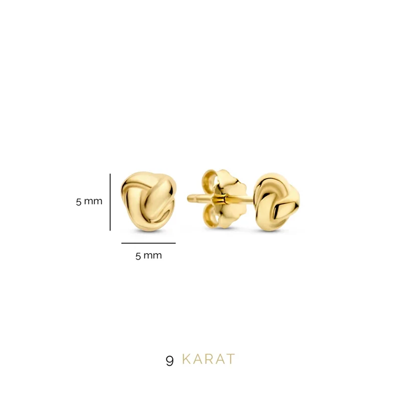 Beloro Jewels Della Spiga Emilia 9 Karaat Oorknoppen BO360034