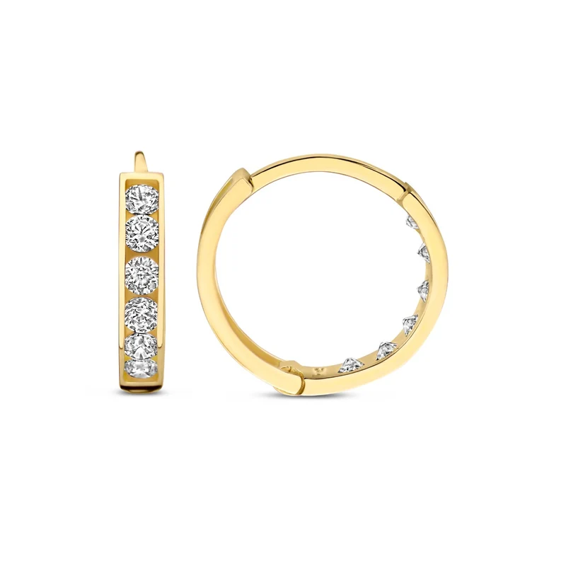 Beloro Jewels Monte Napoleone Stella 9 karaat oorringen BO360067