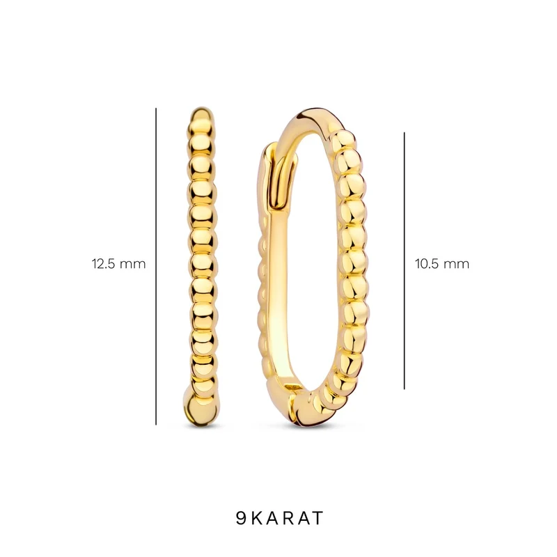 Beloro Jewels La Rinascente Elena 9 karaat oorringen (10.5 mm) BO360070