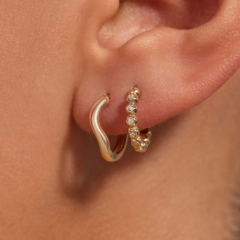 Beloro Jewels La Rinascente Mathilde 9 karaat oorringen (9,6 mm) BO360109