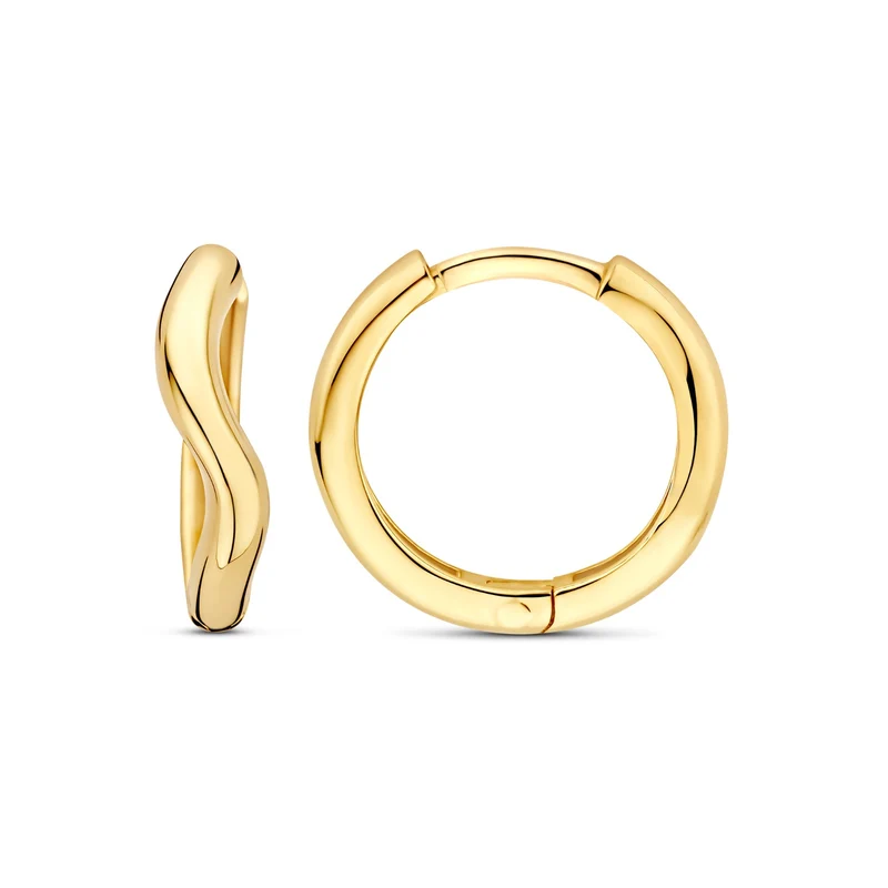 Beloro Jewels La Rinascente Mathilde 9 karaat oorringen (9,6 mm) BO360109