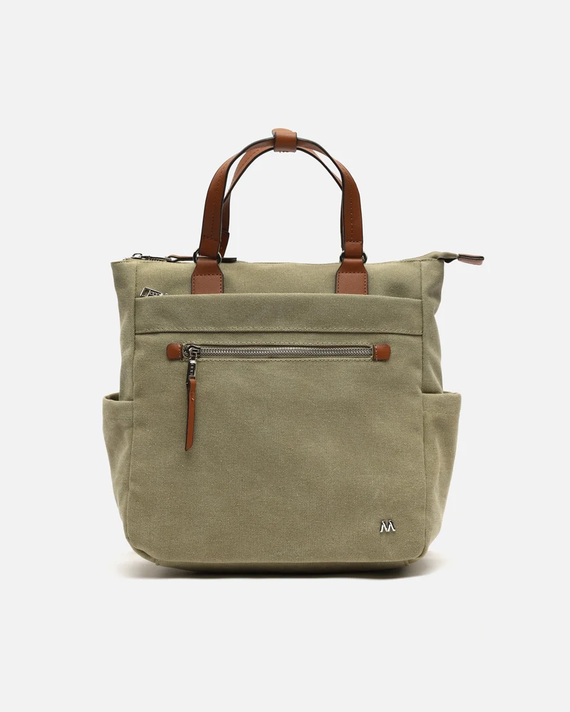 Evolet mochila de tela con asa de mano