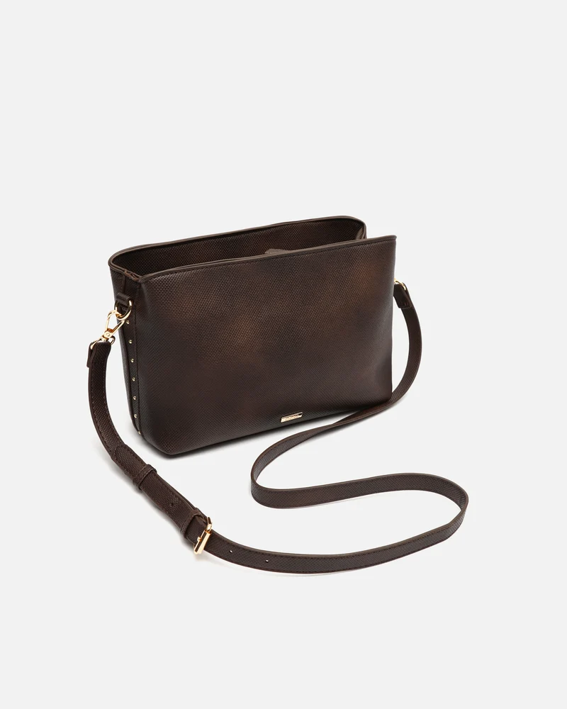 Engri bolso bandolera pequeño con detalles metálicos