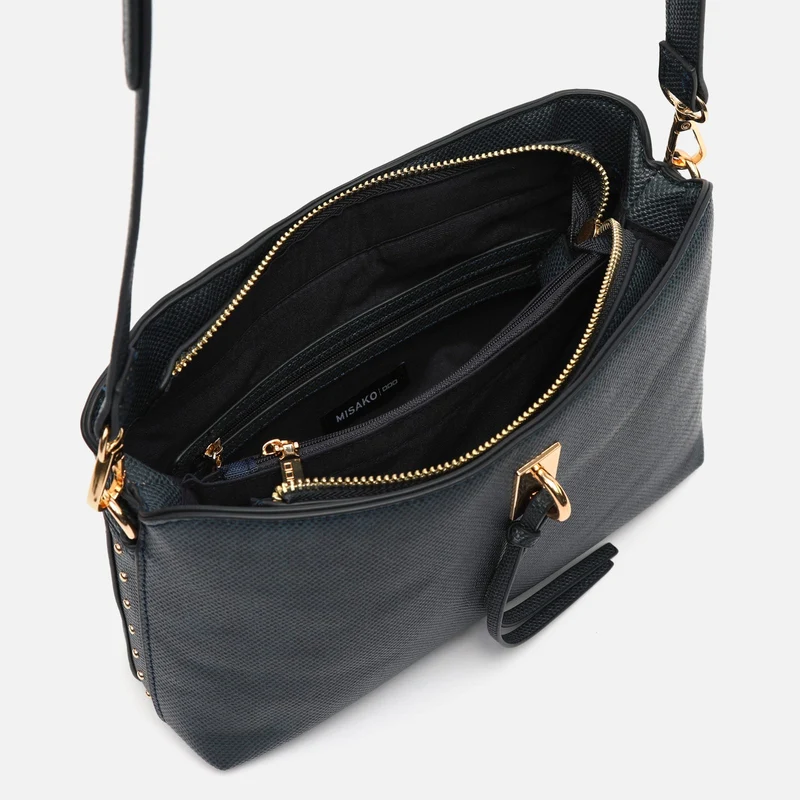 Engri bolso bandolera pequeño con detalles metálicos