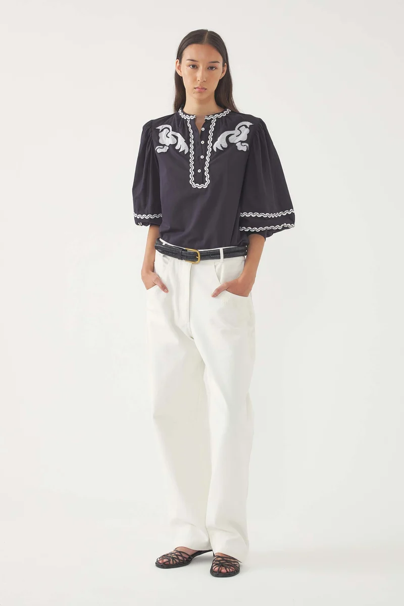 Blouse brodée Dali