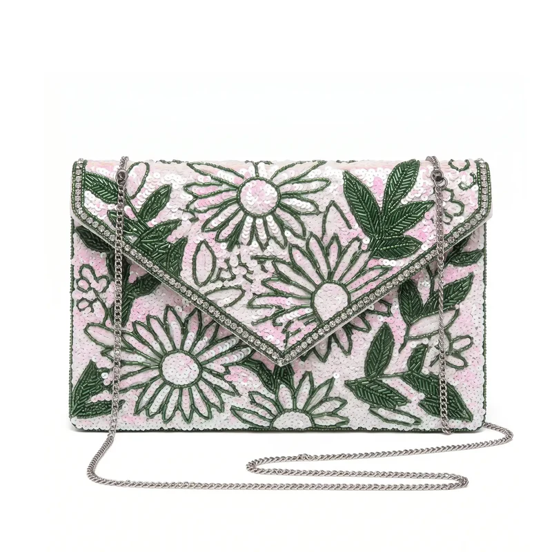 Bolso Sobre Joya Glícera Rosa y Verde