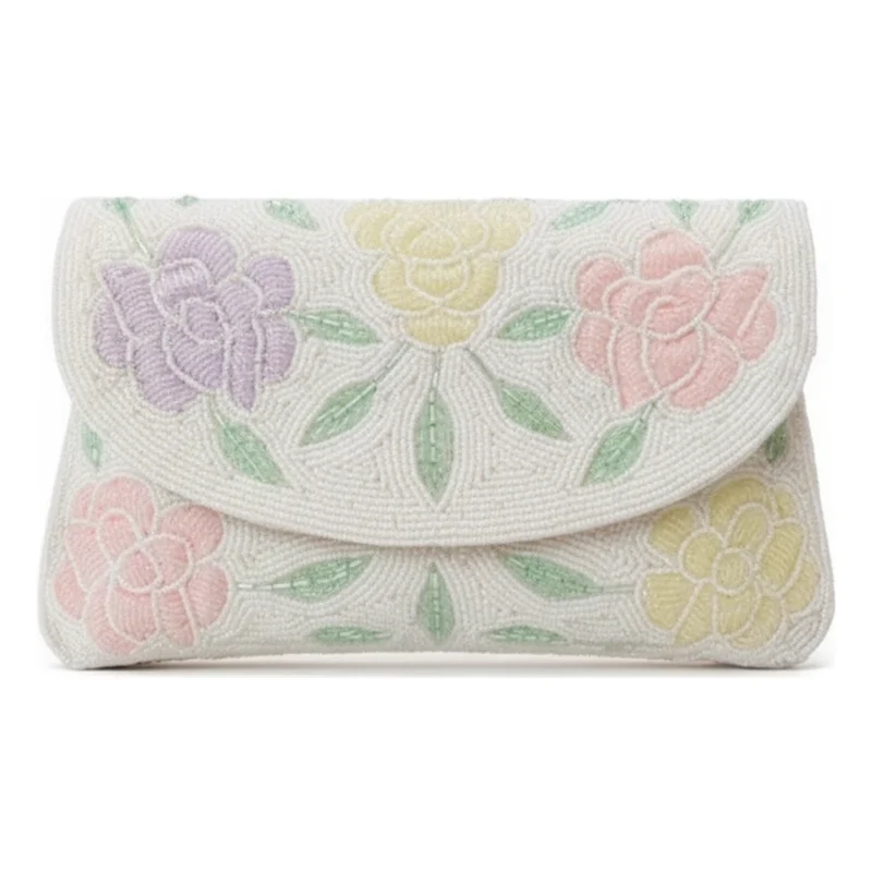 Bolso Sobre Dulcinea Flores Blanco