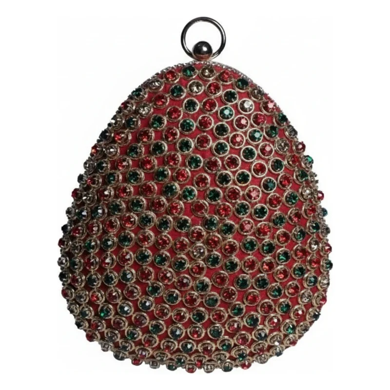 Bolso Huevo Luxora Rojo y Verde