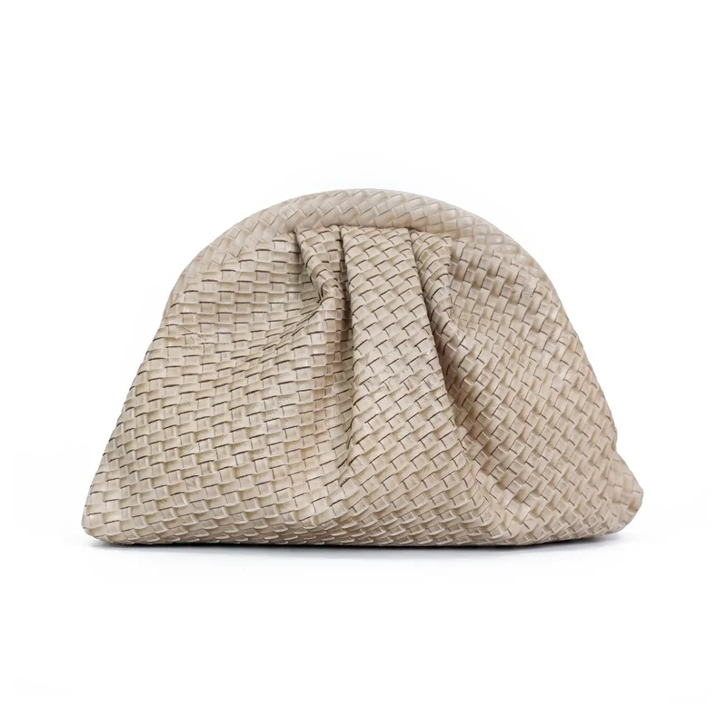 Bolso Nube Trenzado Beige