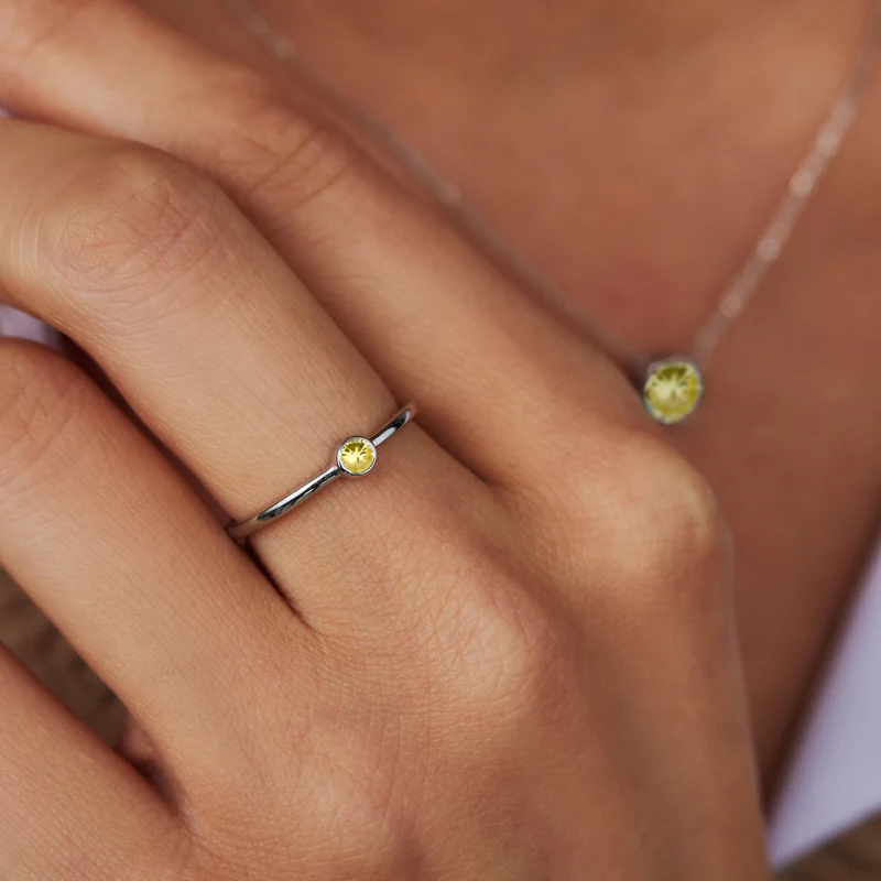 Violet Hamden Venus 925 Sterling Zilveren Ring met Geboortesteen VH330007NOV-60
