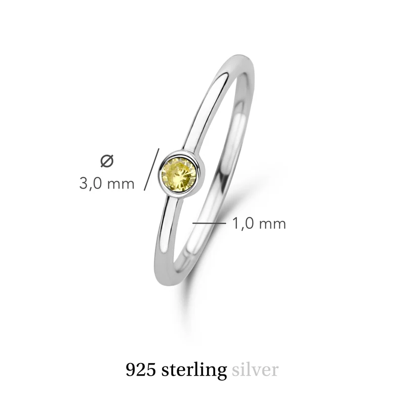 Violet Hamden Venus 925 Sterling Zilveren Ring met Geboortesteen VH330007NOV-60