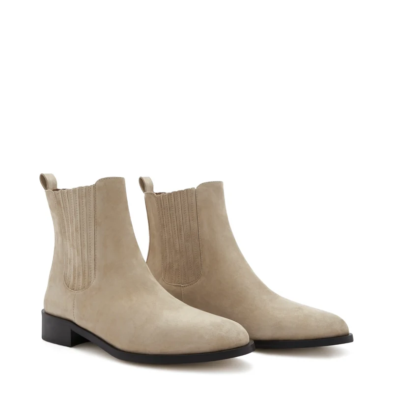 Isabel Bernard Vendôme Chey Beige Suède Chelsea Boots IB53000SS-174-37
