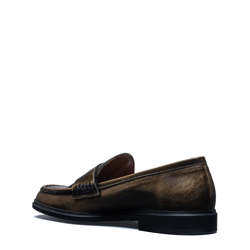 Isabel Bernard Vendôme Blandine mokka loafers van spazzolato leer IB51015-639-36