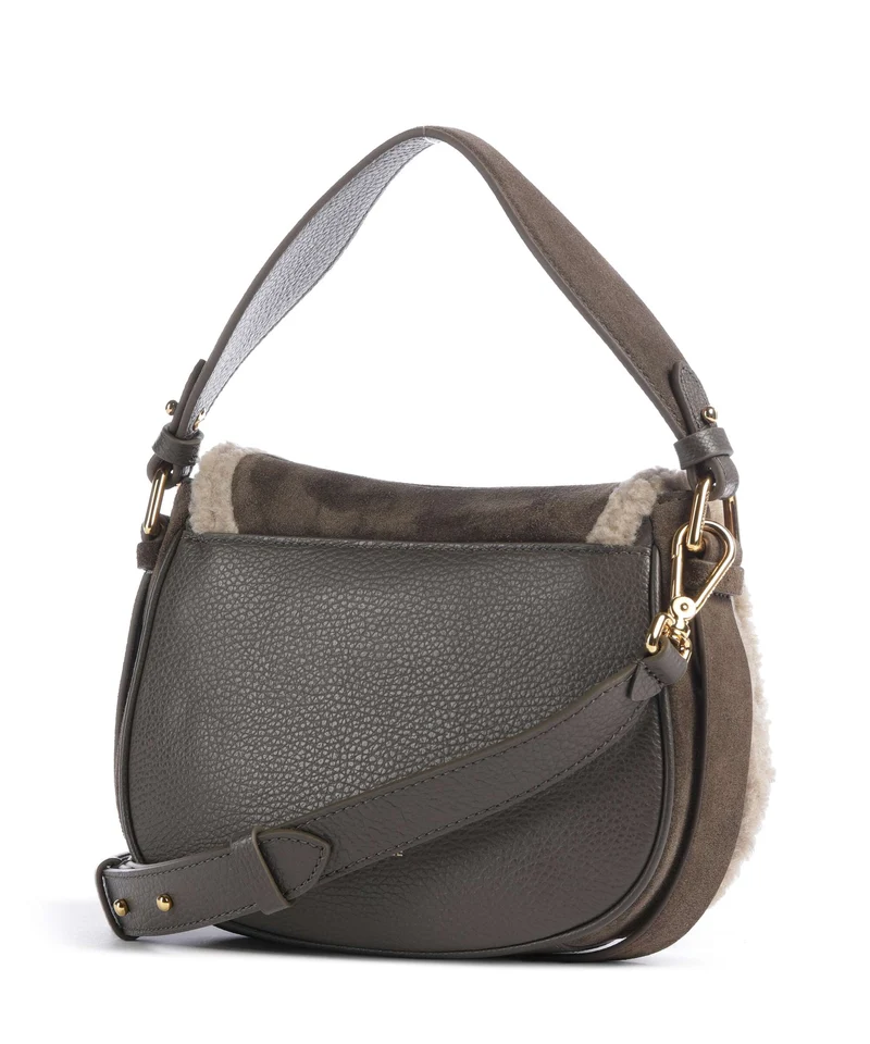 Coccinelle Smash Suede Bolso de mano fango/warm taupe