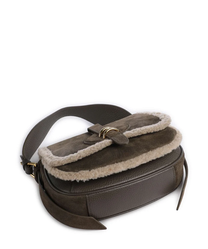 Coccinelle Smash Suede Bolso de mano fango/warm taupe