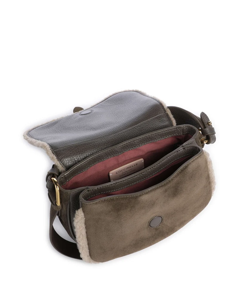 Coccinelle Smash Suede Bolso de mano fango/warm taupe