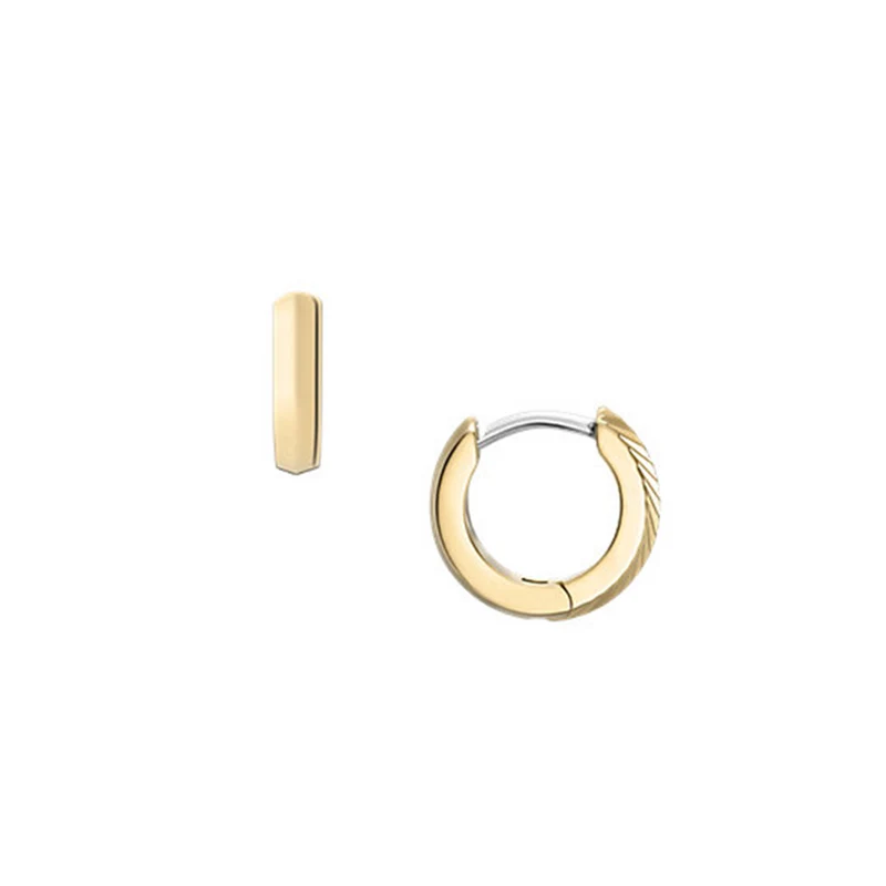 Fossil Harlow Gold Coloured Stainless Steel Earrings JF04912710