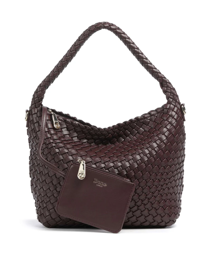 Dune London Deliberate M Bucket bolso de mano burgundy