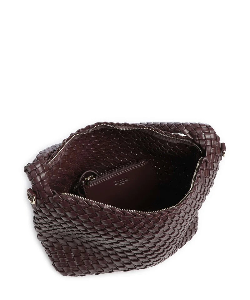 Dune London Deliberate M Bucket bolso de mano burgundy