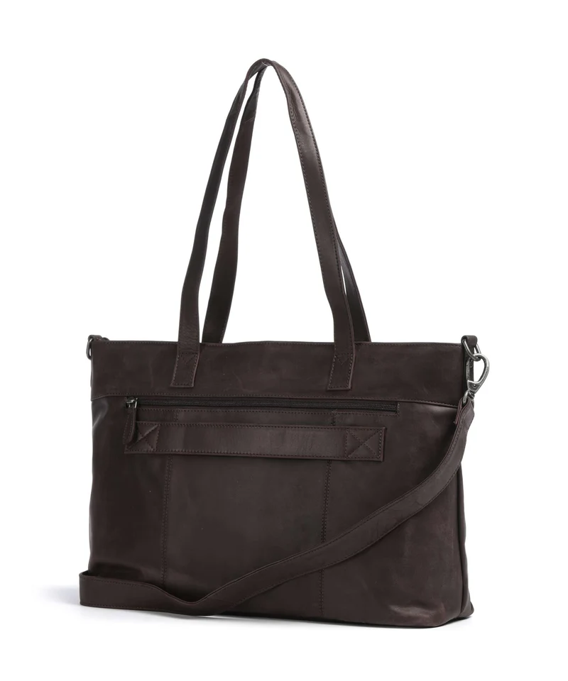 The Chesterfield Brand Wax Pull Up Cow Osira Bolsa shopping brown