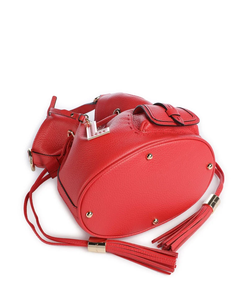Lancel Premier Flirt S Bucket bolso de mano kiss red