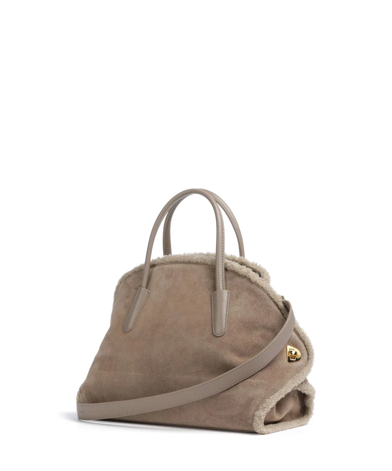 Coccinelle Tylde Suede Eco Bolso de mano warm taupe