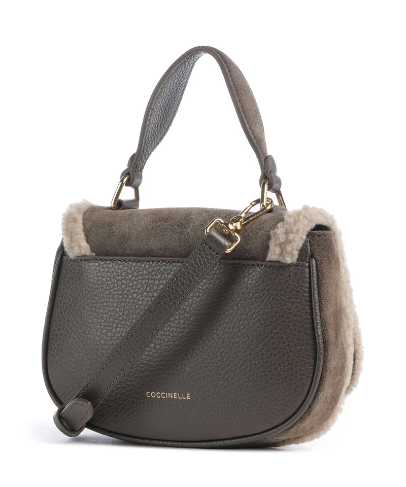 Coccinelle Mavery Suede Eco Bandolera fango/warm taupe