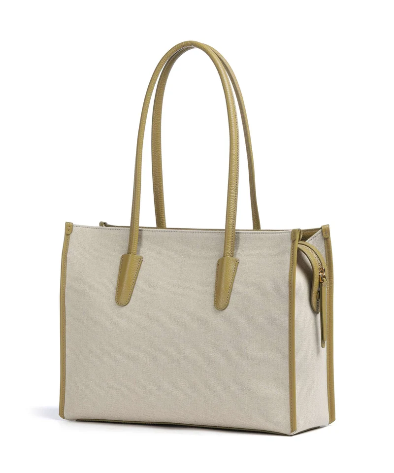 Coccinelle Myrtha Canvas Bolsa shopping natural/seagrass
