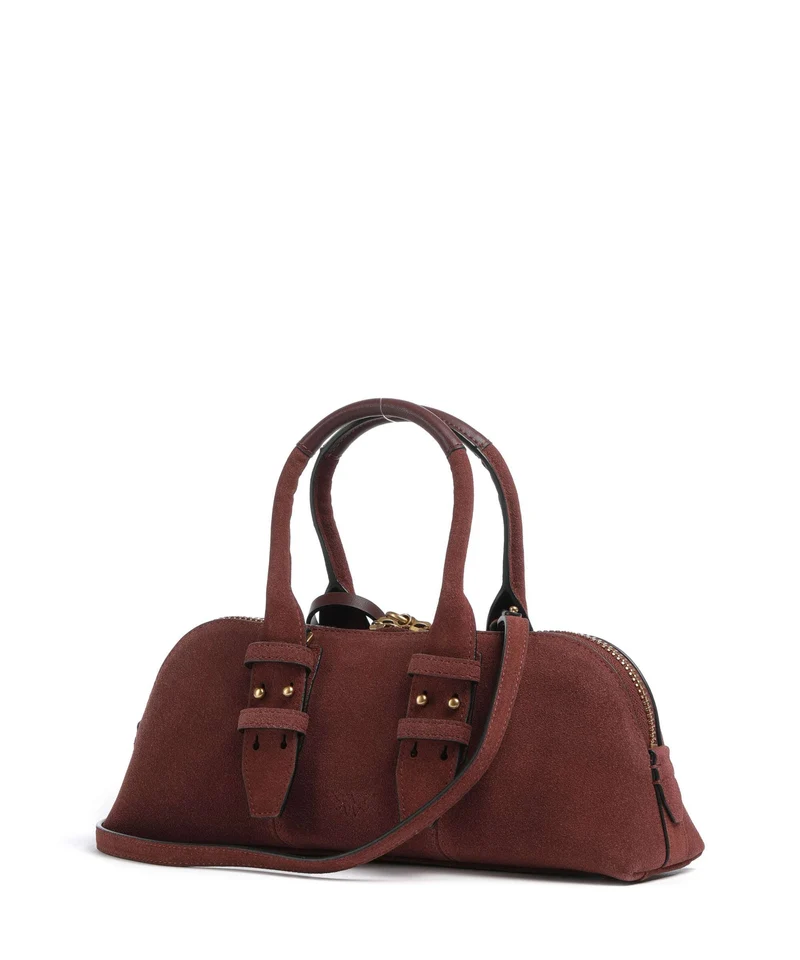 Pinko Bowling Horizontal Bolso de mano rosso vino/antique gold