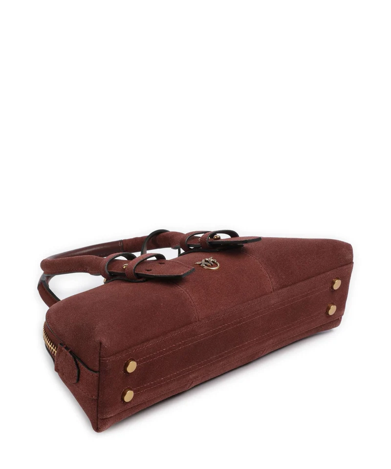 Pinko Bowling Horizontal Bolso de mano rosso vino/antique gold