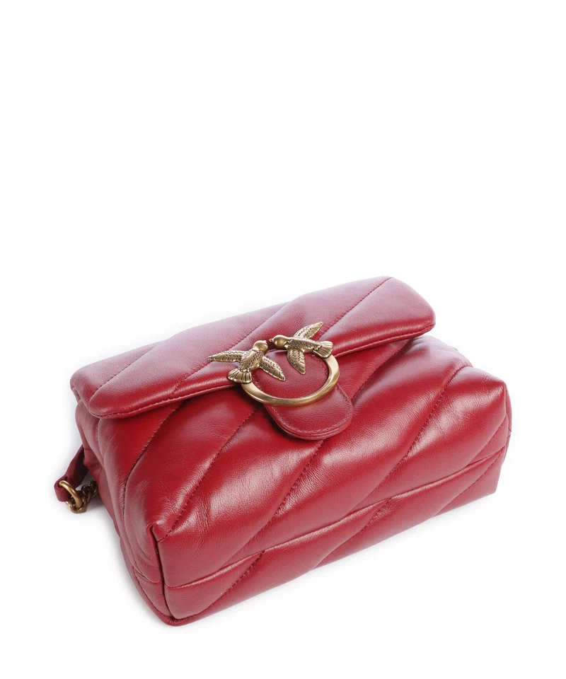 Pinko Love Puff Mini Bolso de hombro rosso scuro/antique gold