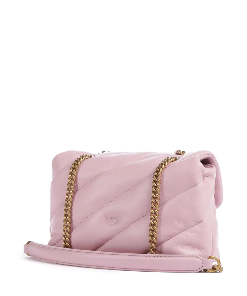 Pinko Love Puff Mini Bolso de hombro rosa chiaro/antique gold