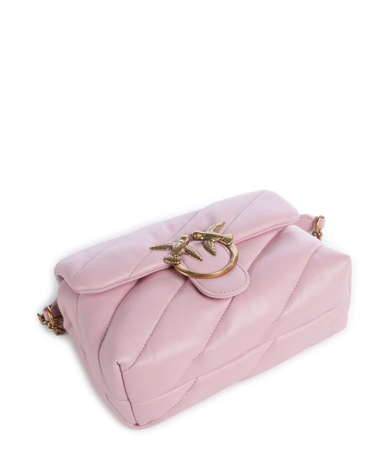 Pinko Love Puff Mini Bolso de hombro rosa chiaro/antique gold
