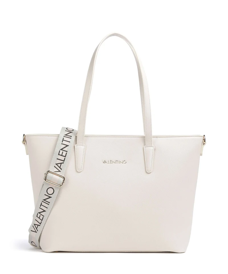 Valentino Bags Zero Re Bolsa shopping ecru
