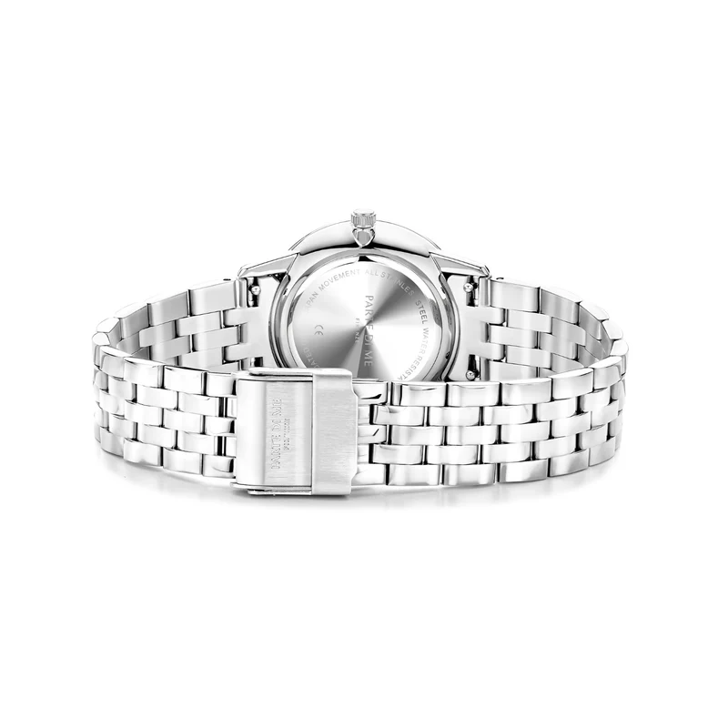 Parte Di Me Orologio rond dames horloge zilverkleurig en zwart PDM09048