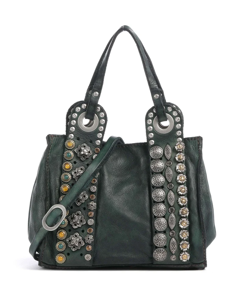 Campomaggi Bandolera green bottle