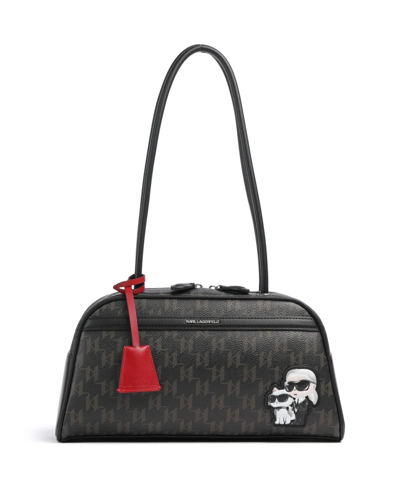 Karl Lagerfeld Ikon Monogram Bolso de hombro brown/kl mono
