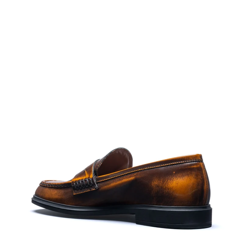 Isabel Bernard Vendôme Blandine cognac loafers van spazzolato leer IB51015-636-35