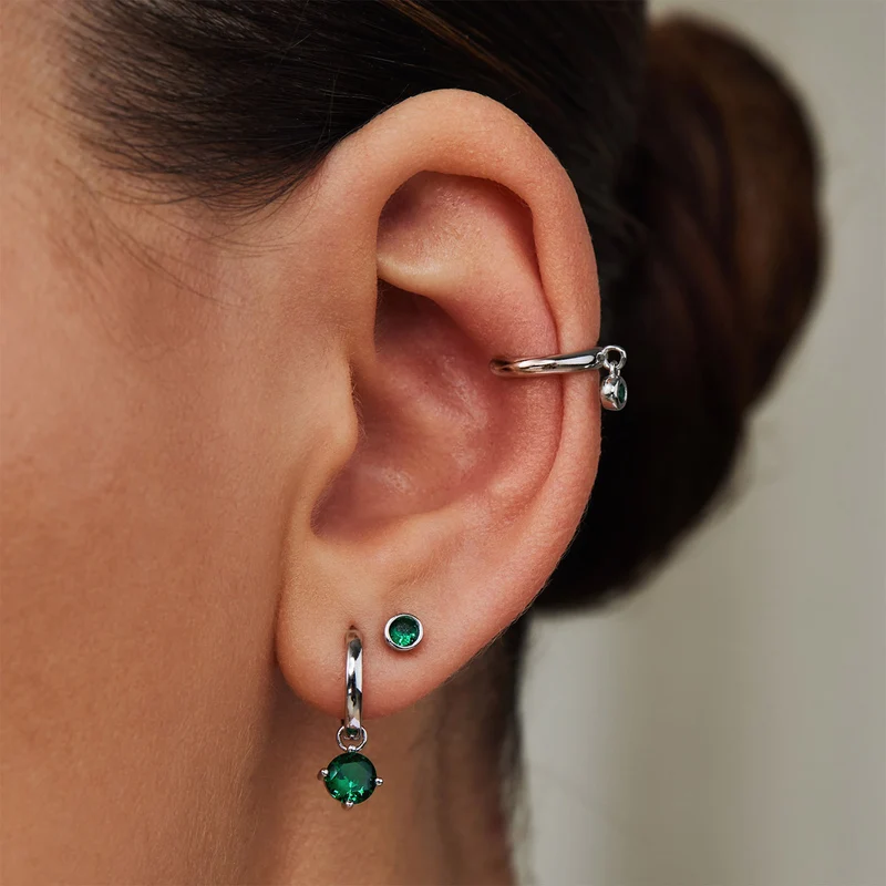 Violet Hamden Venus 925 Sterling Zilveren Ear Cuff Met Geboortesteen VH370001-JUN