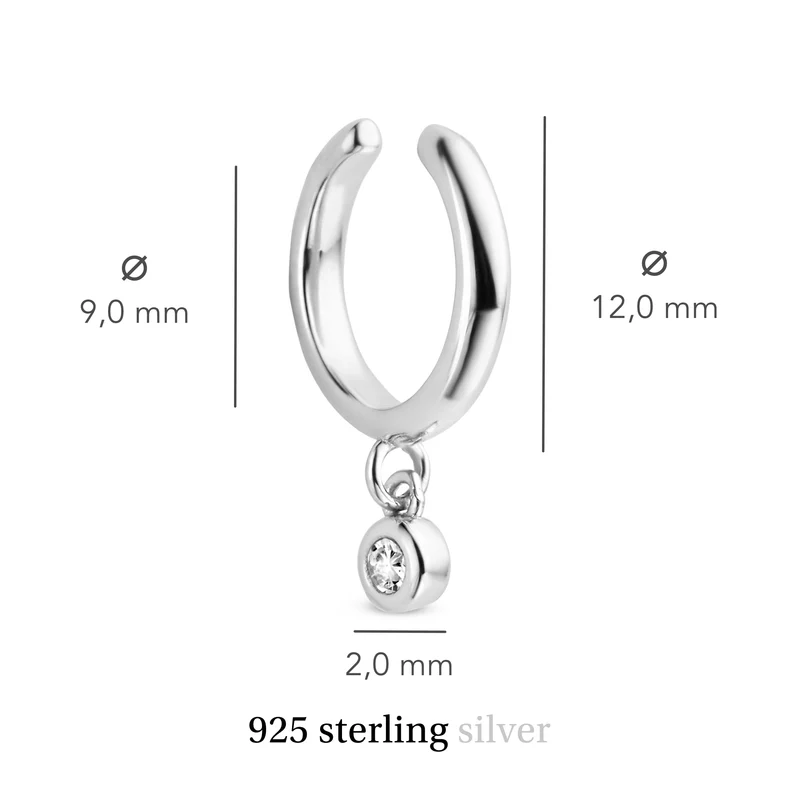 Violet Hamden Venus 925 Sterling Zilveren Ear Cuff Met Geboortesteen VH370001-JUN