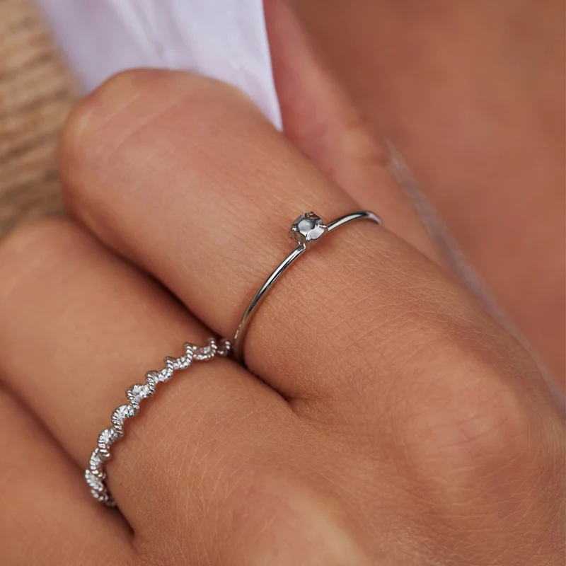 Violet Hamden Sisterhood Stone 925 Sterling Zilveren Ring VH33002-50 (Maat: 50)