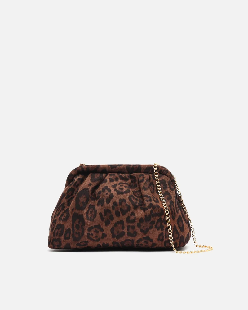 Ropiti bolso de fiesta pequeño animal print con tira bandolera extraíble ED.