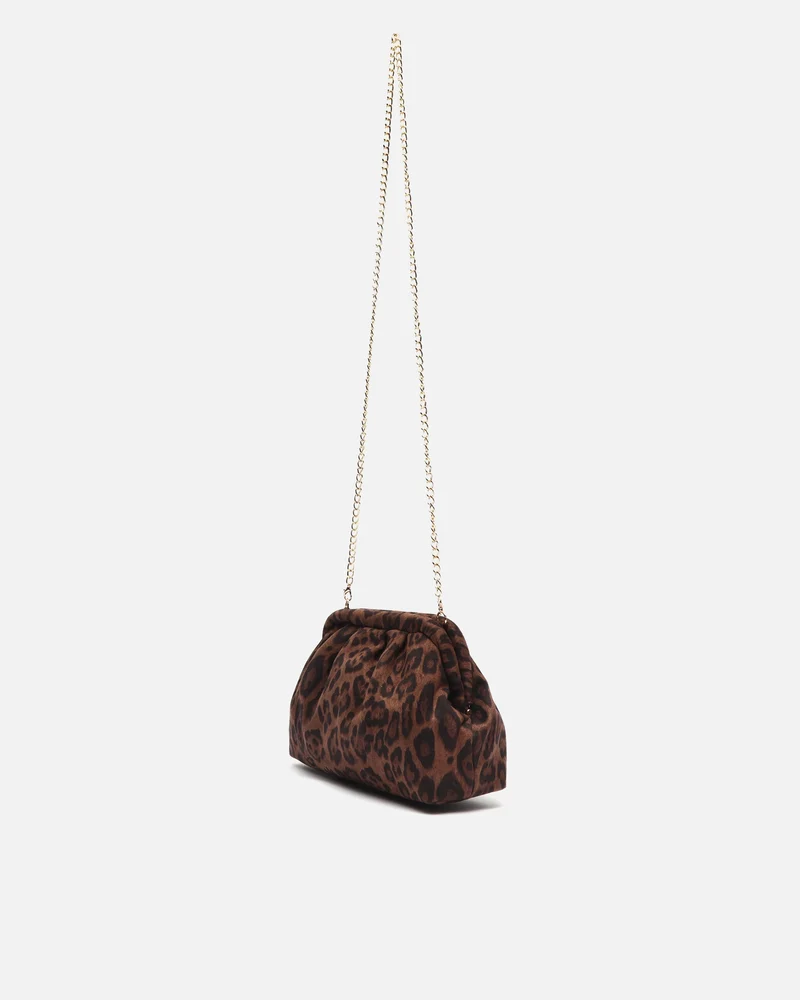 Ropiti bolso de fiesta pequeño animal print con tira bandolera extraíble ED.
