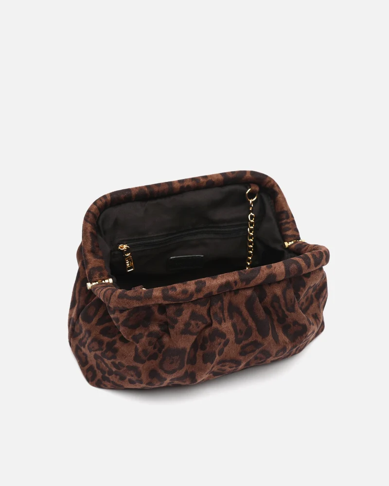 Ropiti bolso de fiesta pequeño animal print con tira bandolera extraíble ED.