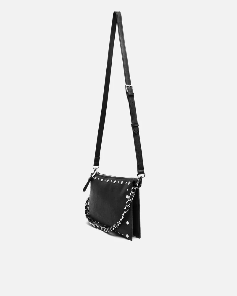 Rizu bolso bandolera pequeño con detalles metálicos ED.