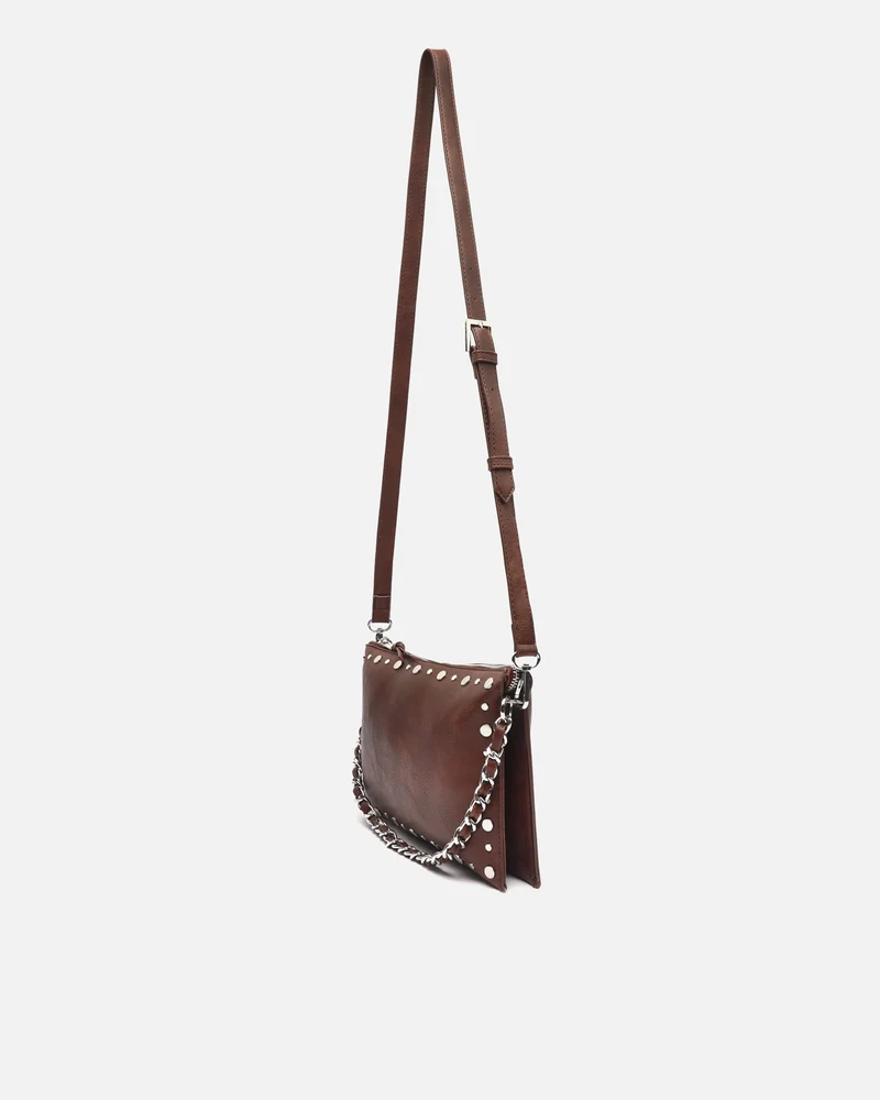 Rizu bolso bandolera pequeño con detalles metálicos ED.